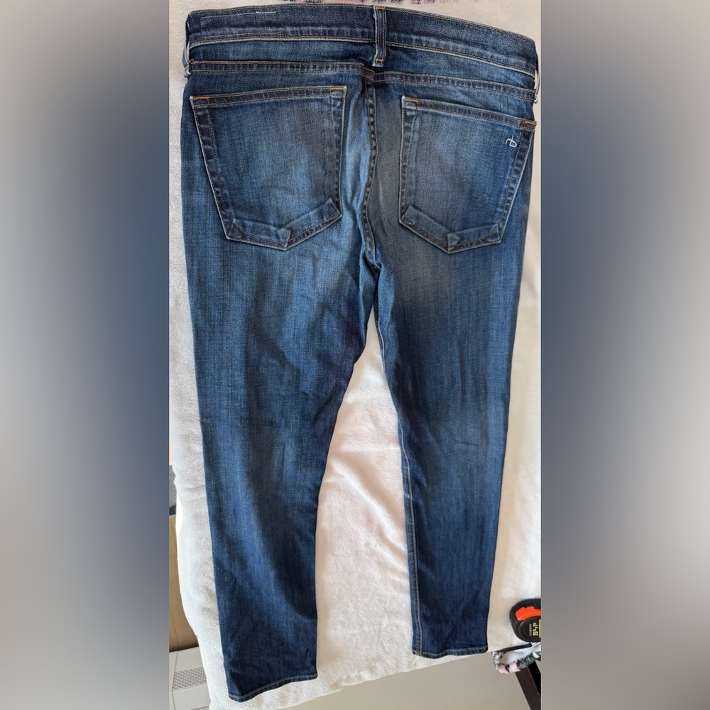 Rag & Bone The Dre Jeans slim boyfriend size 28 dark faded color The Pike - Picture 12 of 13